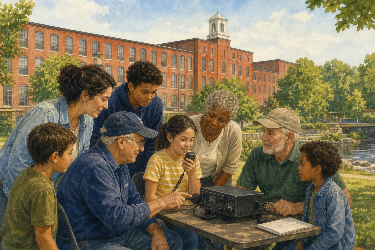 Smile Across America: At Old Slater Mill, Neighbors Will Take to the Airwaves