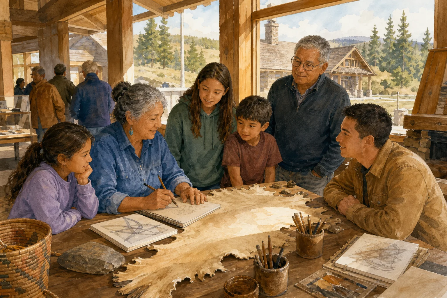 Smile Across America: At Yellowstone, Evans Flammond Sr. Invites Visitors Into an Art Conversation