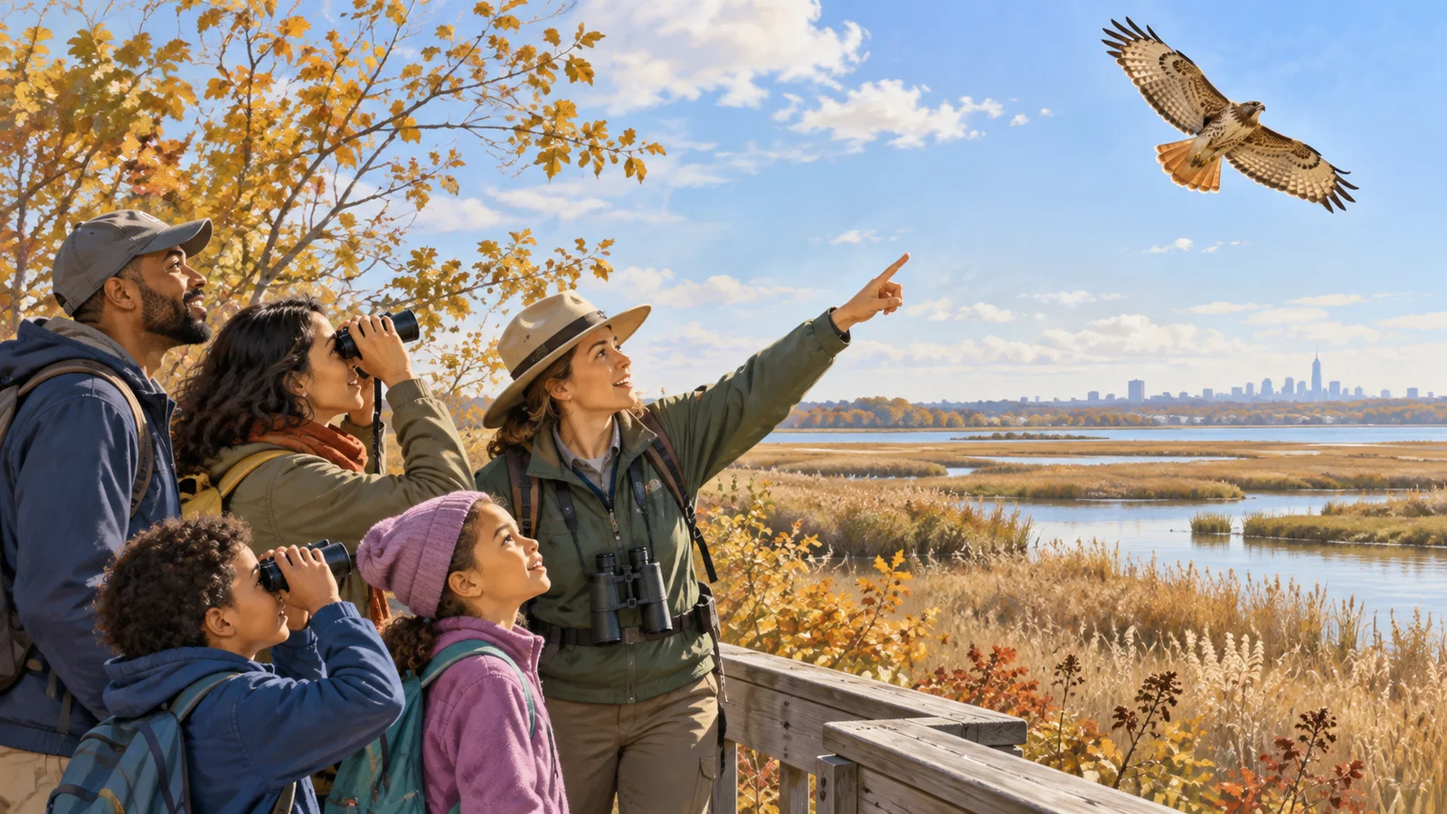 Jamaica Bay’s Raptorama Welcomes Young Birders for a Fall Sunday